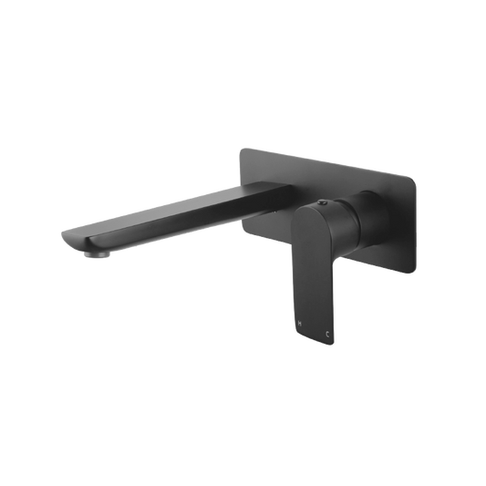 GM0158-2.BM VOG Polished Gunmetal Grey Round Wall Mounted Wall Mixer