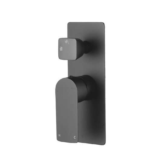 GM0165-2.ST VOG Gun Metal Gunmetal Grey Round Wall Mounted Mixer