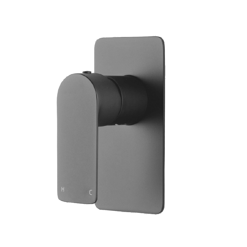 GM0167-2.ST VOG Gun Metal Gunmetal Grey Square Wall Mounted Wall Mixer