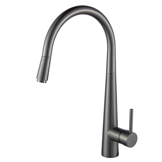 GM1021.KM Matte Gunmetal Grey Round Above Counter Kitchen Mixer