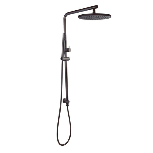 GM2128-A.SH-10 Matte Gunmetal Grey Round Wall Mounted Shower Station