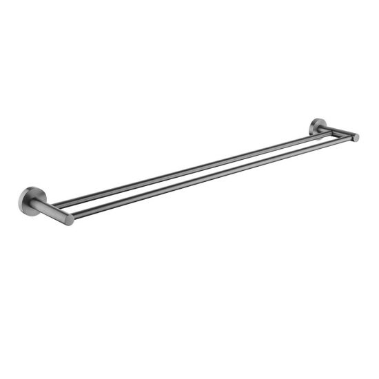 GM6602.TR LUCID PIN Matte Gunmetal Grey Round Wall Mounted Towel Rail