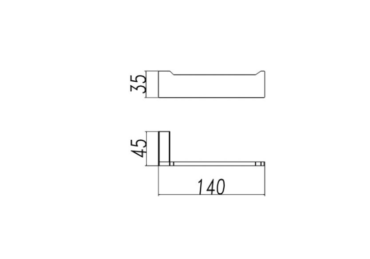 GM7008.TR IVANO Matte Gun Metal Wall Mounted Toilet Paper Holder