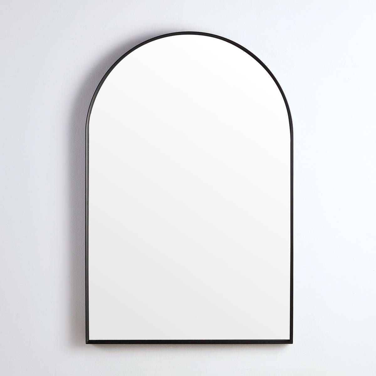 KAR6090F-MB Aura Matte Black Arched Mirror