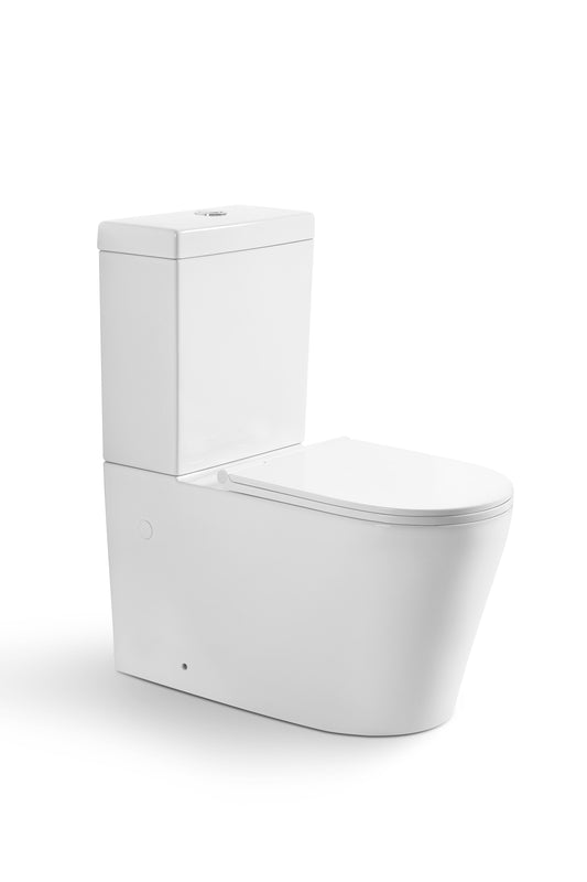 KDK002R Stella Gloss White Round Free Standing Toilet