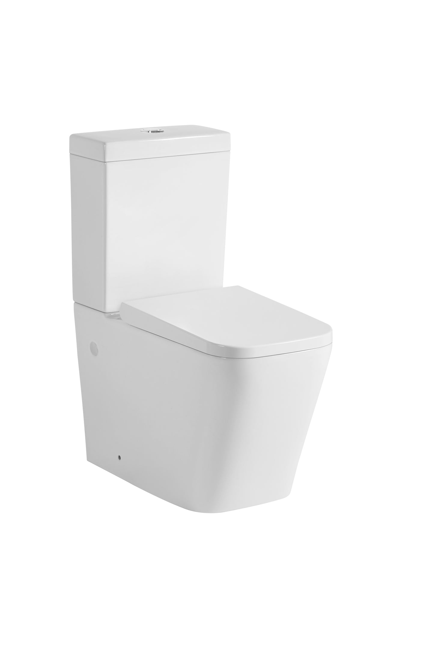 KDK003 Qubist Gloss White Round Free Standing Toilet