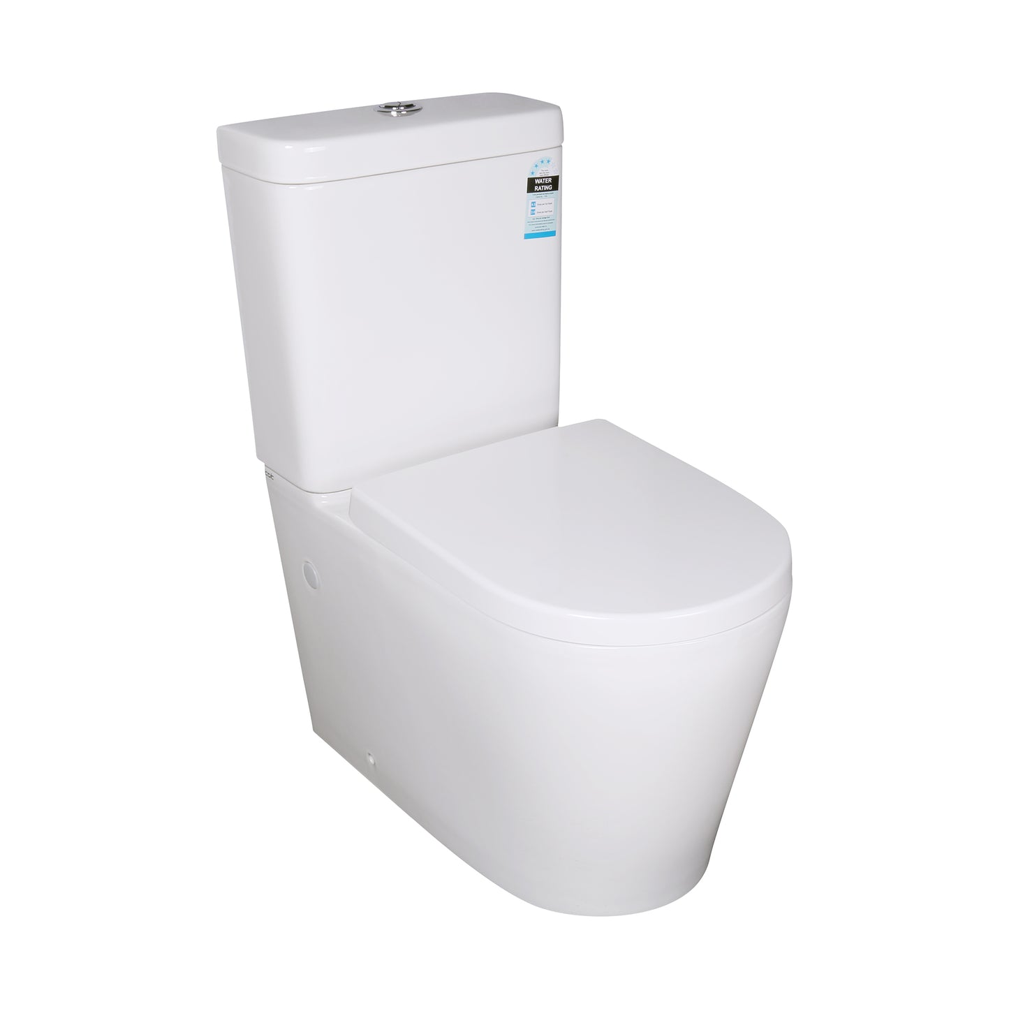 KDK008 White Round Back to Wall Toilet