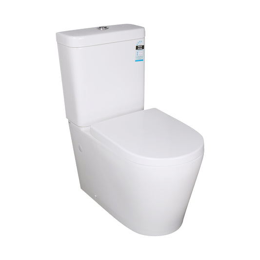 KDK008 White Round Back to Wall Toilet