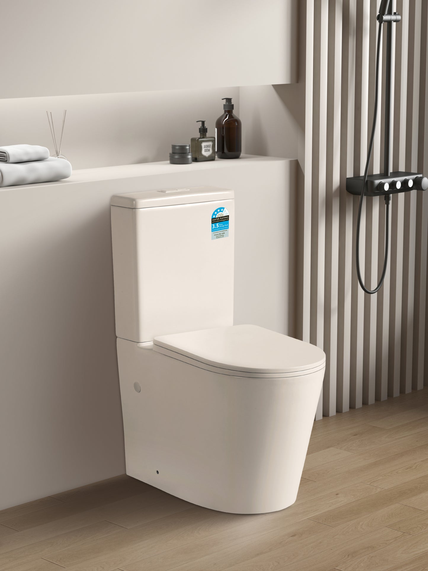 KDK022R-MW Matte White Back to Wall Toilet