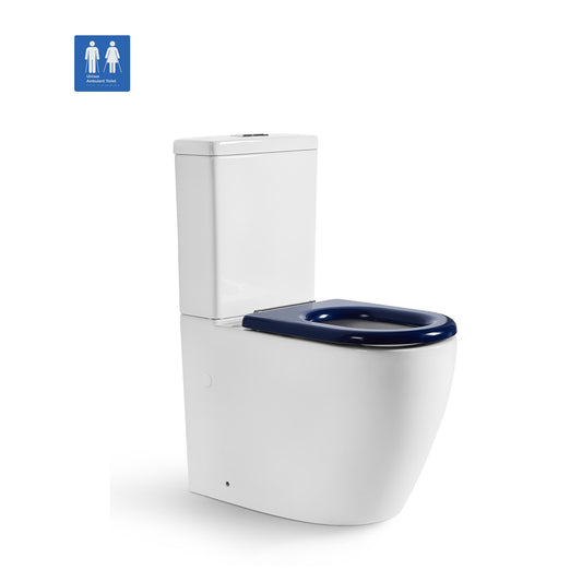 KDK027R Elvera White Rectangular Free Standing Toilet