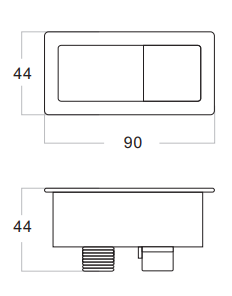 KDK027R Elvera White Rectangular Free Standing Toilet