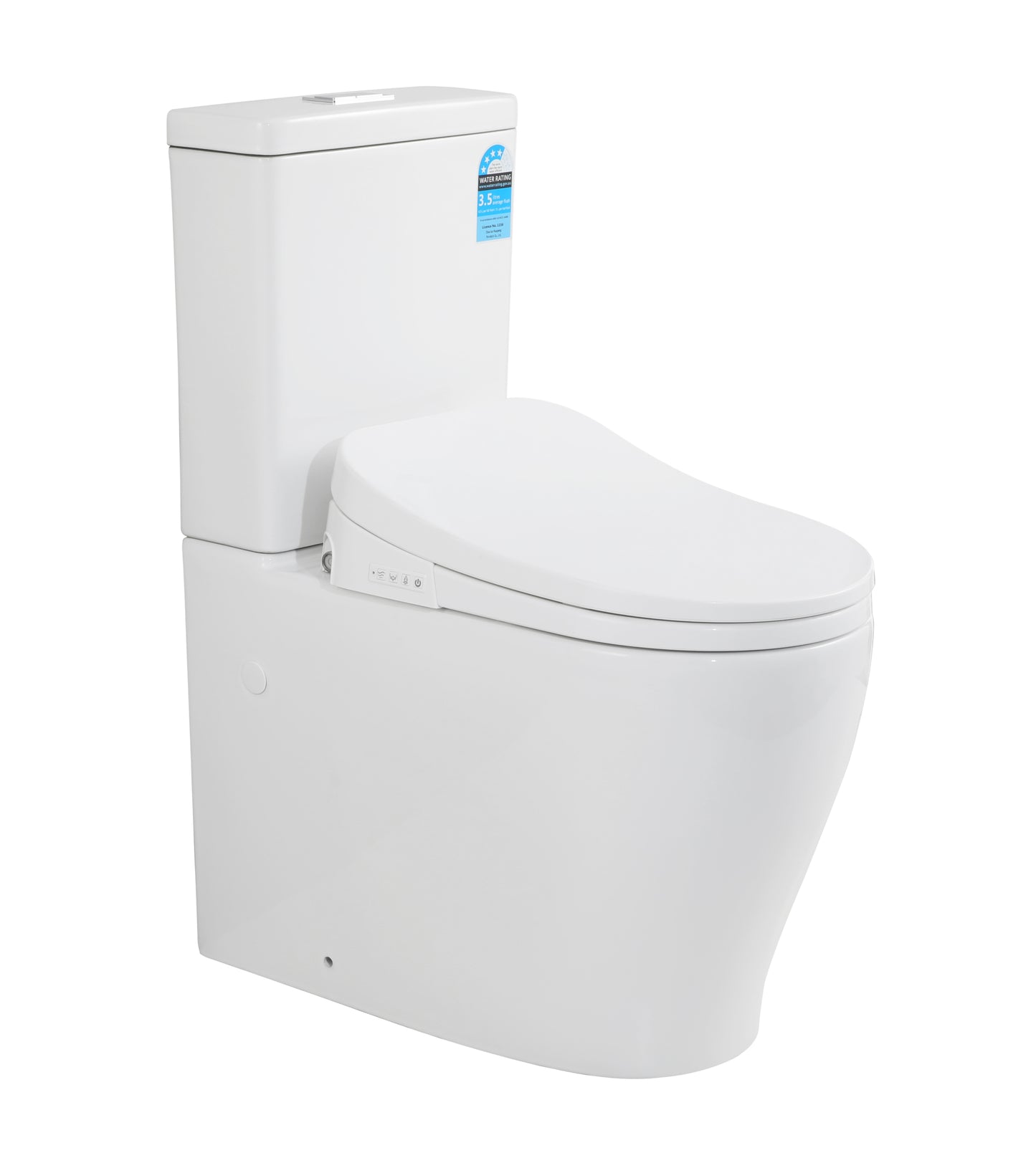 KDK028 + SMBD01 Smart Zeus Rimless Tornado back to wall Toilet Suite