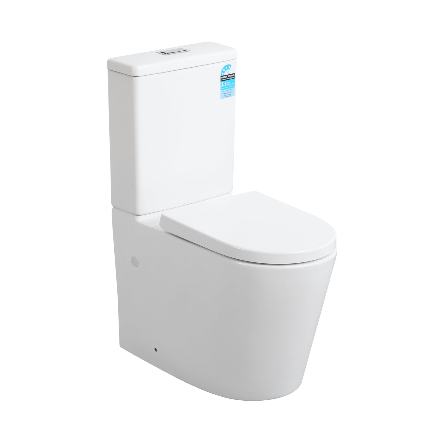KDK033 Alpha Gloss White Back to Wall Toilet