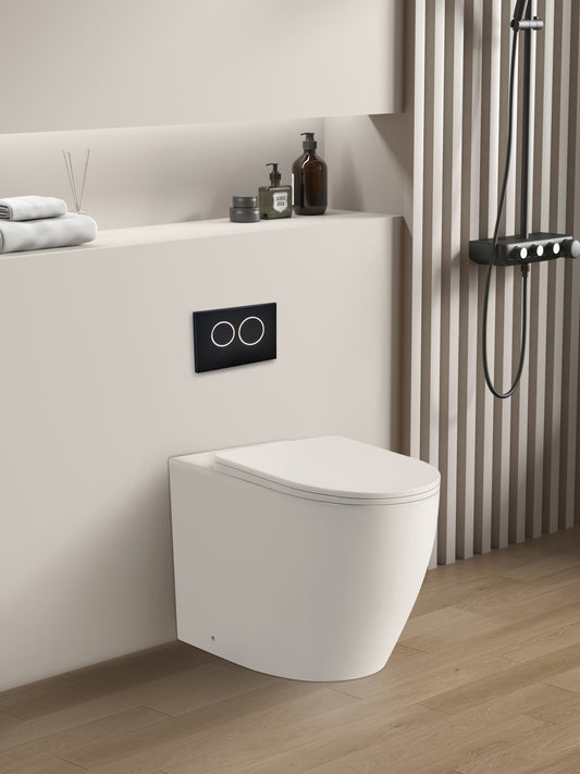 KDK107T Elvera White Floor-mounted, Wall-faced Toilet