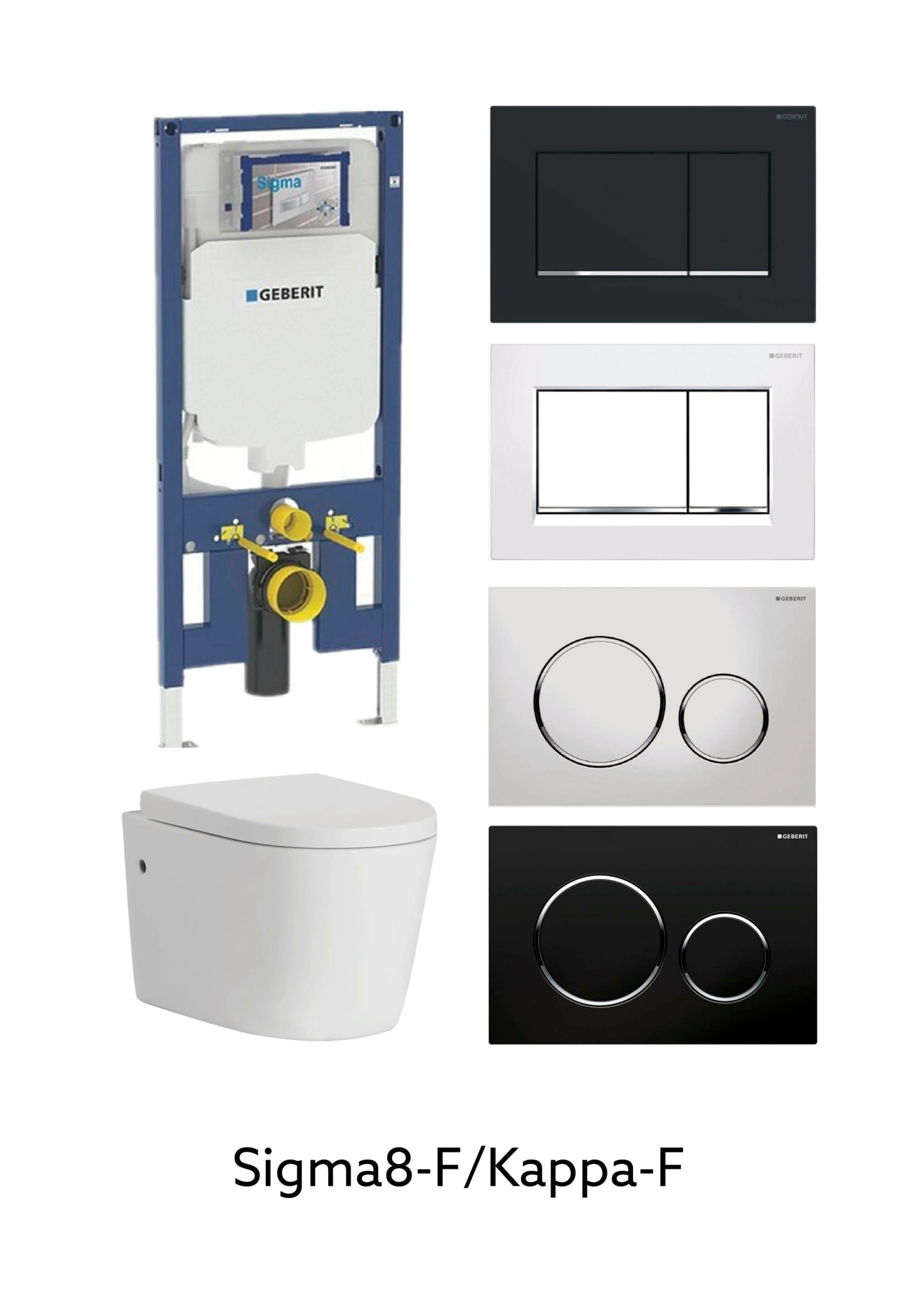 KDK302 White Wall Mounted Toilet