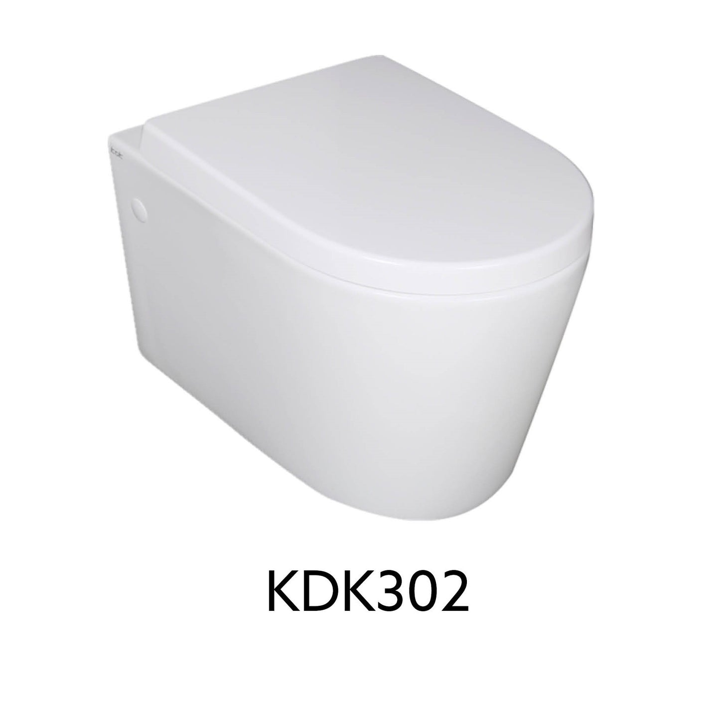 KDK302 White Wall Mounted Toilet