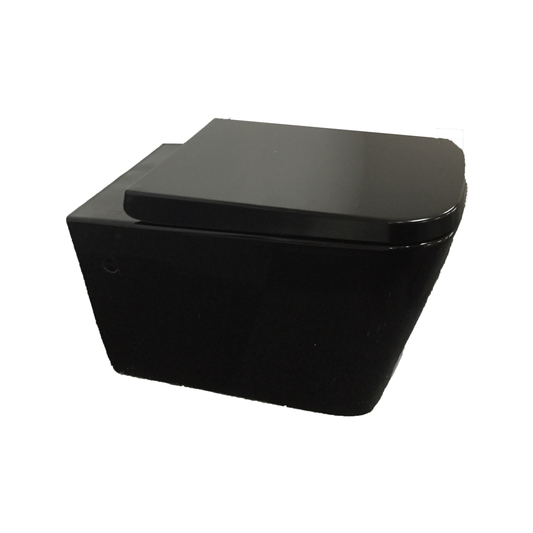 KDK303-B Qubist Gloss White Square Wall hung Toilet