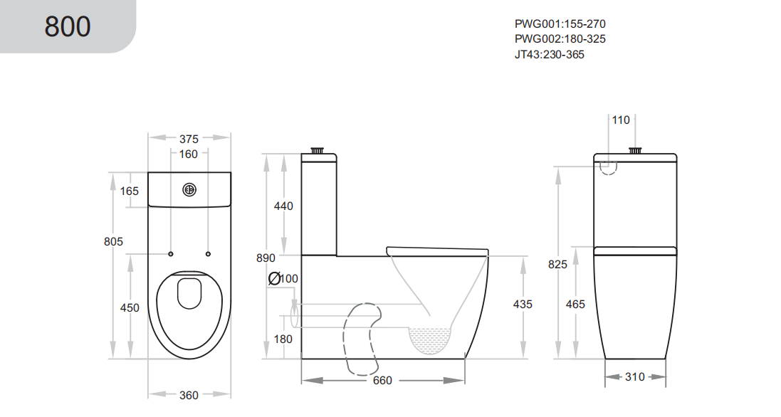 KDK800 Asta White disable rimless Free Standing  care Toilet