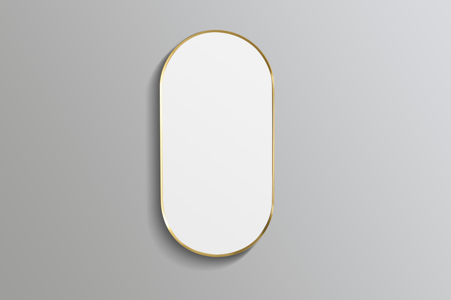 KOV4590F-BG Olivia Yellow Gold Yellow Gold Oval Mirror