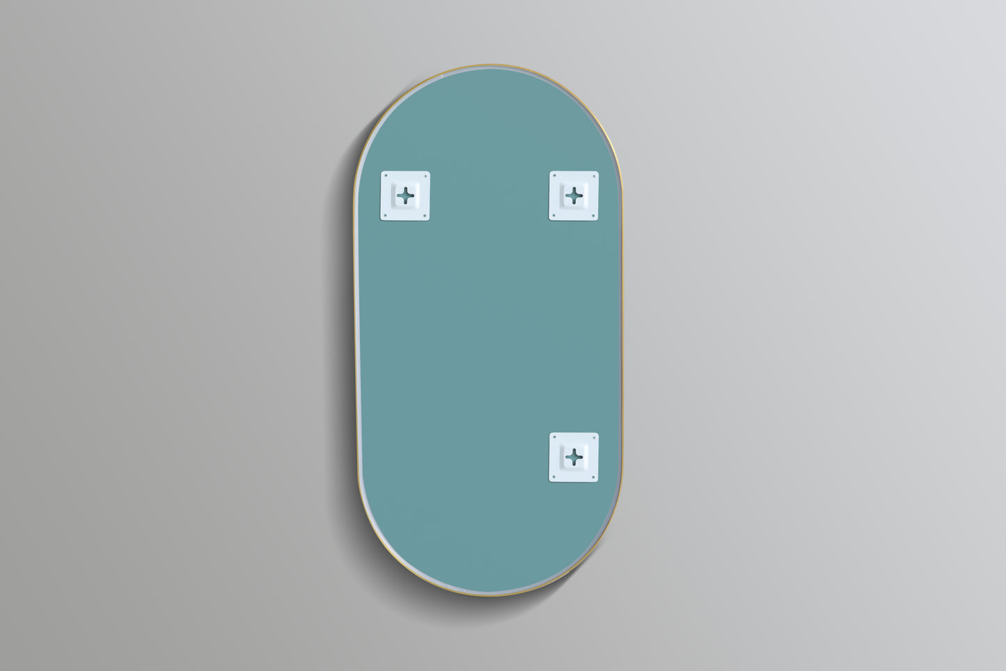 KOV60100F-BG Olivia Yellow Gold Gold Oval Mirror