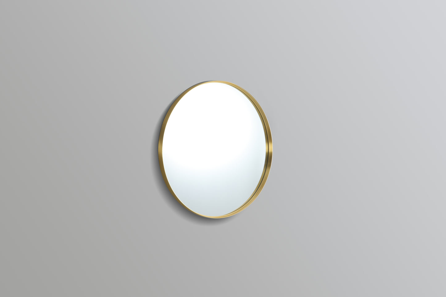 KR700F-BG Oliva Yellow Gold Gold Round Mirror