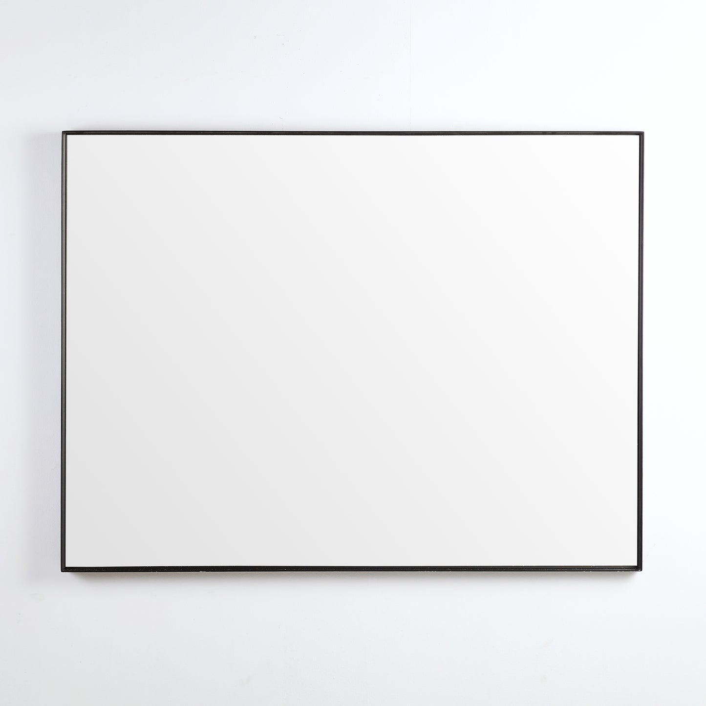 KS1290F-MB Qubist Matte Black Rectangular Wall Mounted Mirror