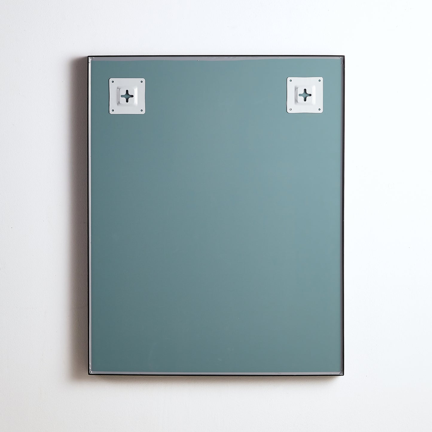 KS6075F-MB Qubist Matte Black Rectangular Wall Mounted Mirror