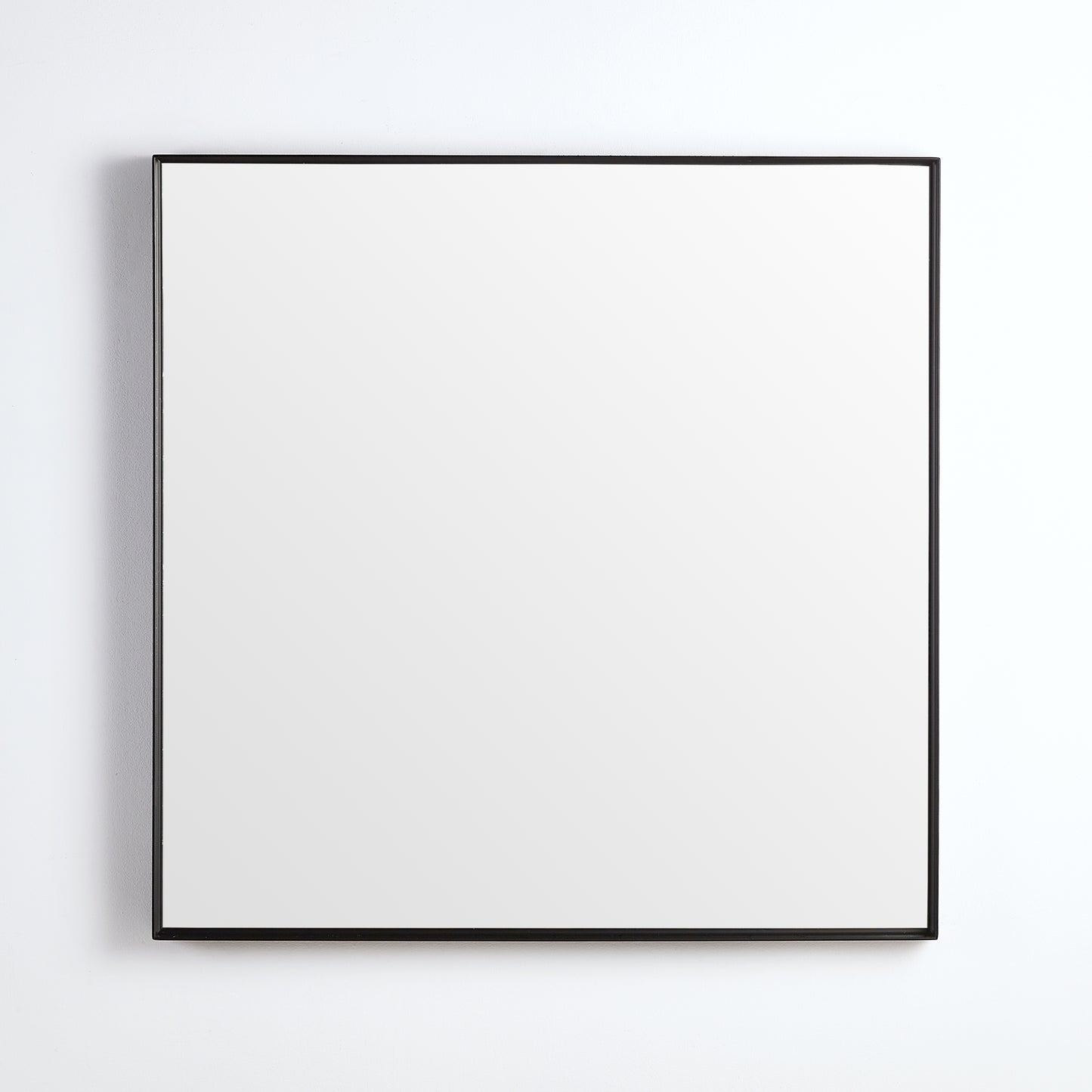 KS7575F-MB Qubist Matte Black Square Wall Mounted Mirror