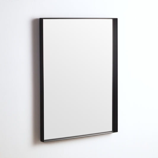 KS9075F-MB Jasper Matte Black Rectangular Wall Mounted Mirror