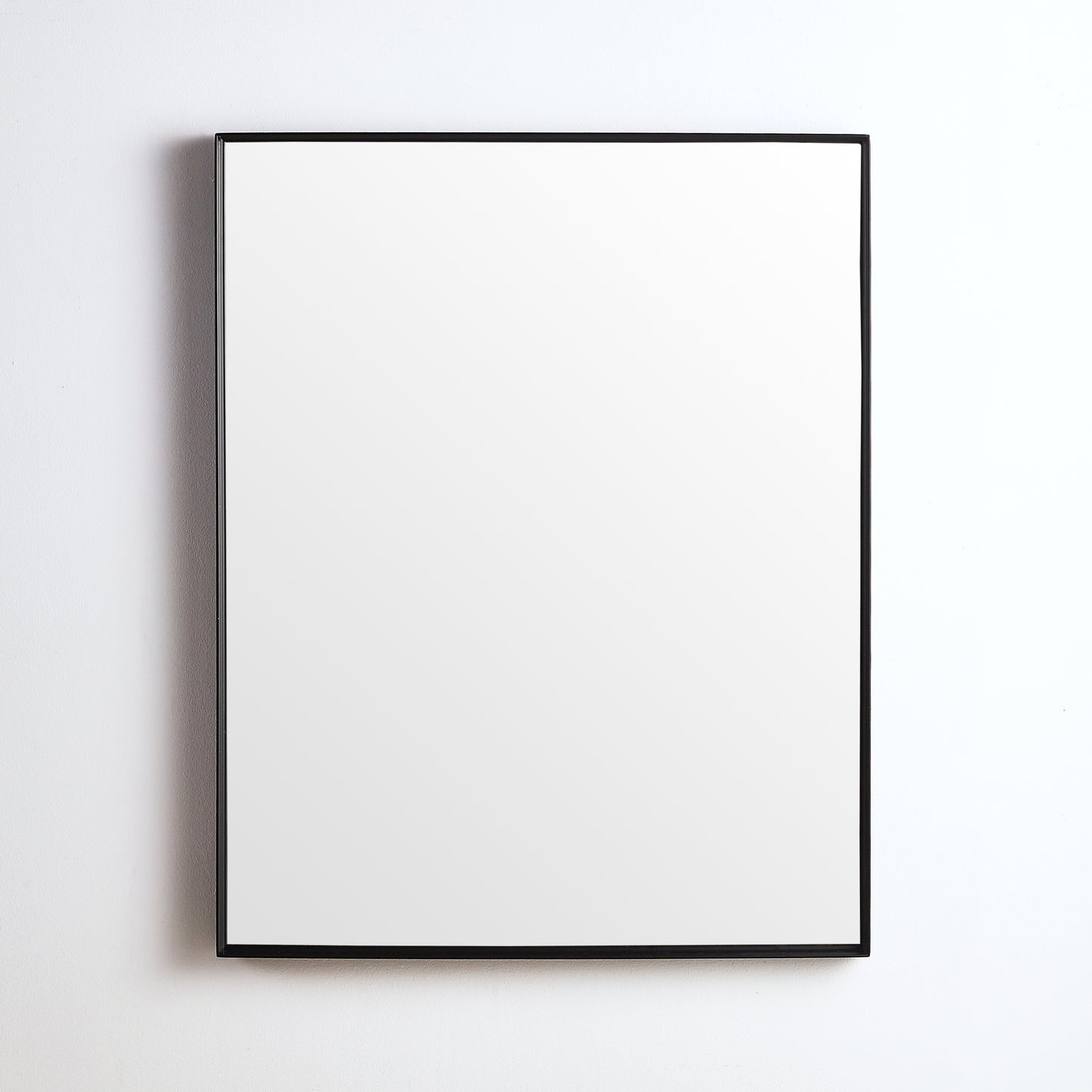 KS9075F-MB Jasper Matte Black Rectangular Wall Mounted Mirror