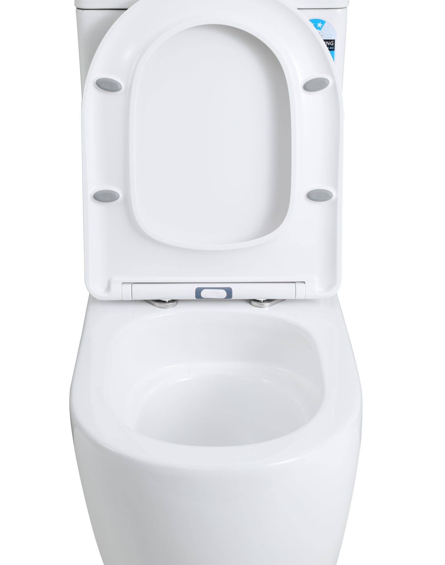 KDK028 Zeus White Free Standing Rimless Tornado Toilet Suite