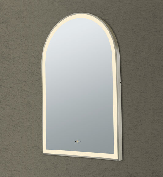 LFMAR6090-BN Aura Brushed Nickel Nickel Rectangular Wall Mounted Mirror