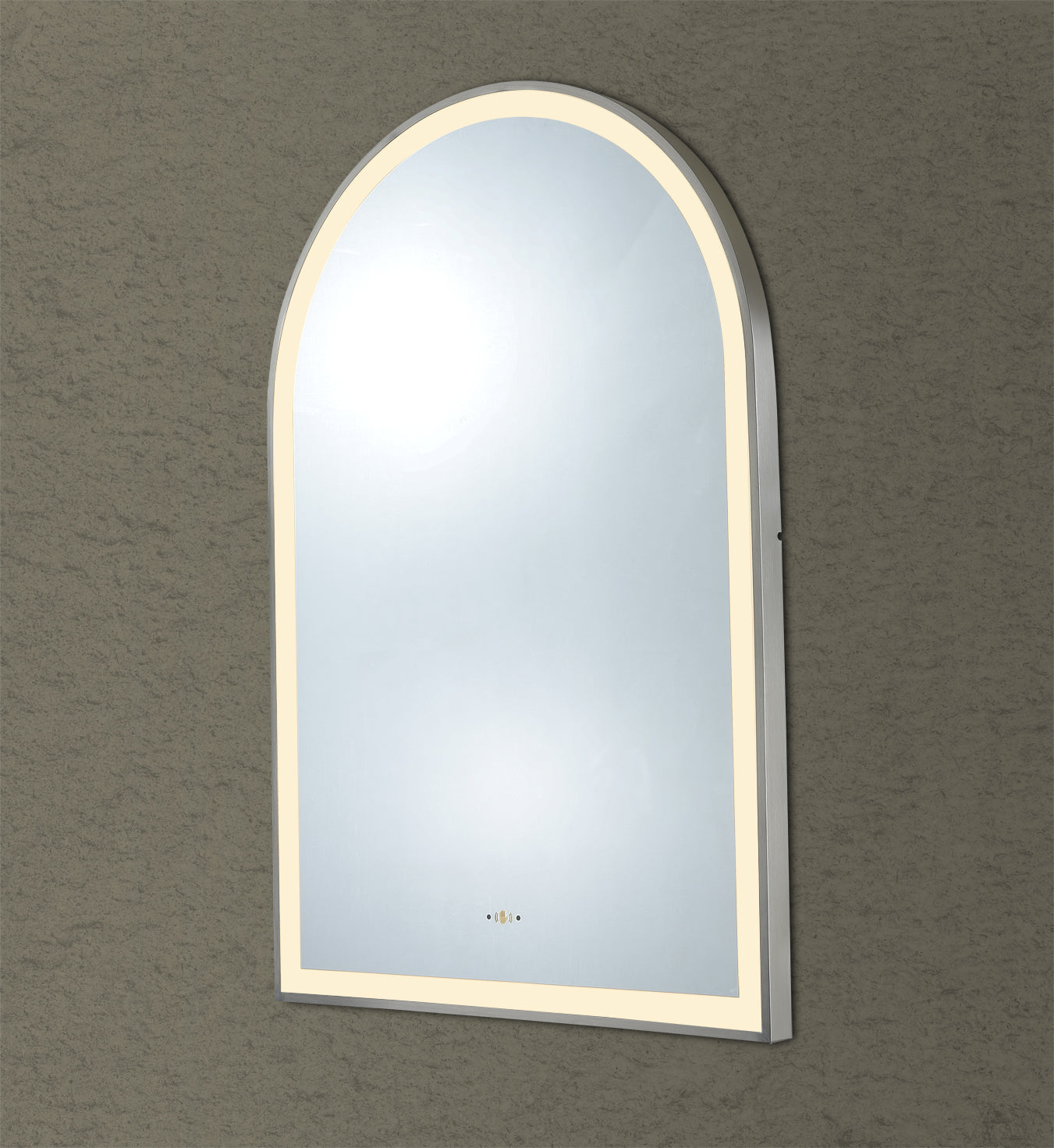 LFMAR6090-GM Aura Gun Metal Gun Metal Rectangular Wall Mounted Mirror