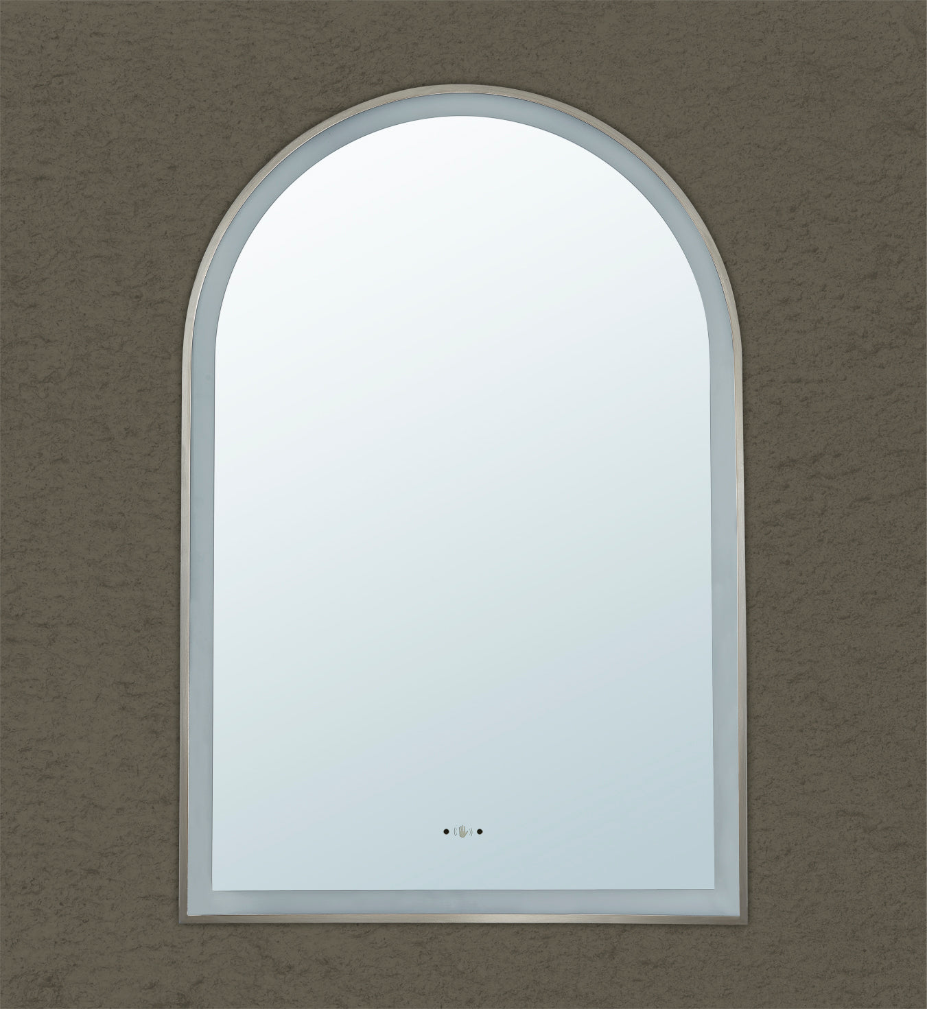 LFMAR6090-GM Aura Gun Metal Gun Metal Rectangular Wall Mounted Mirror