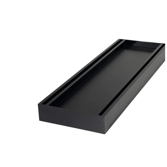 MS-21TIG-B Brushed Black Rectangular Floor Drain
