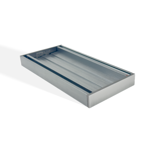 MS-EF21TIG-GM Aluminium Slimline Brushed Gunmetal Floor-mounted Floor Drain