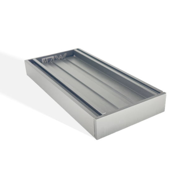 MS-EF26TIG-GM Slimline Brushed Gunmetal Rectangular Floor-mounted Tile Insert