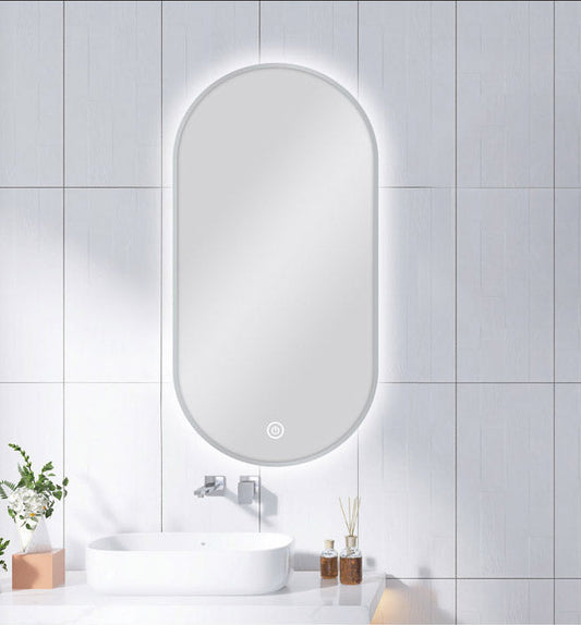 MS-RW4590B-GU Gun Metal Gunmetal Grey Pill Mirror
