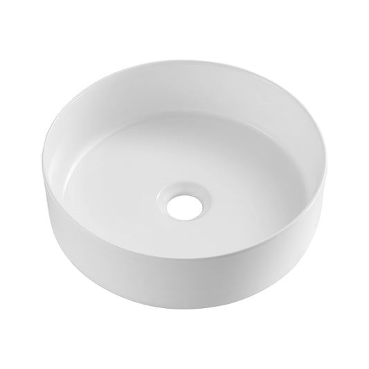 NAV-360 Gloss White Round Above Counter Basin