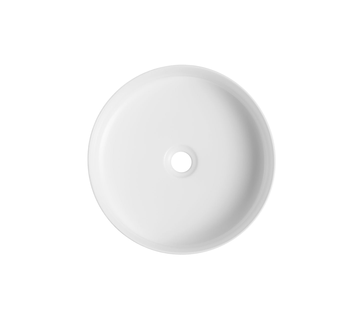 NAV-360 Gloss White Round Above Counter Basin