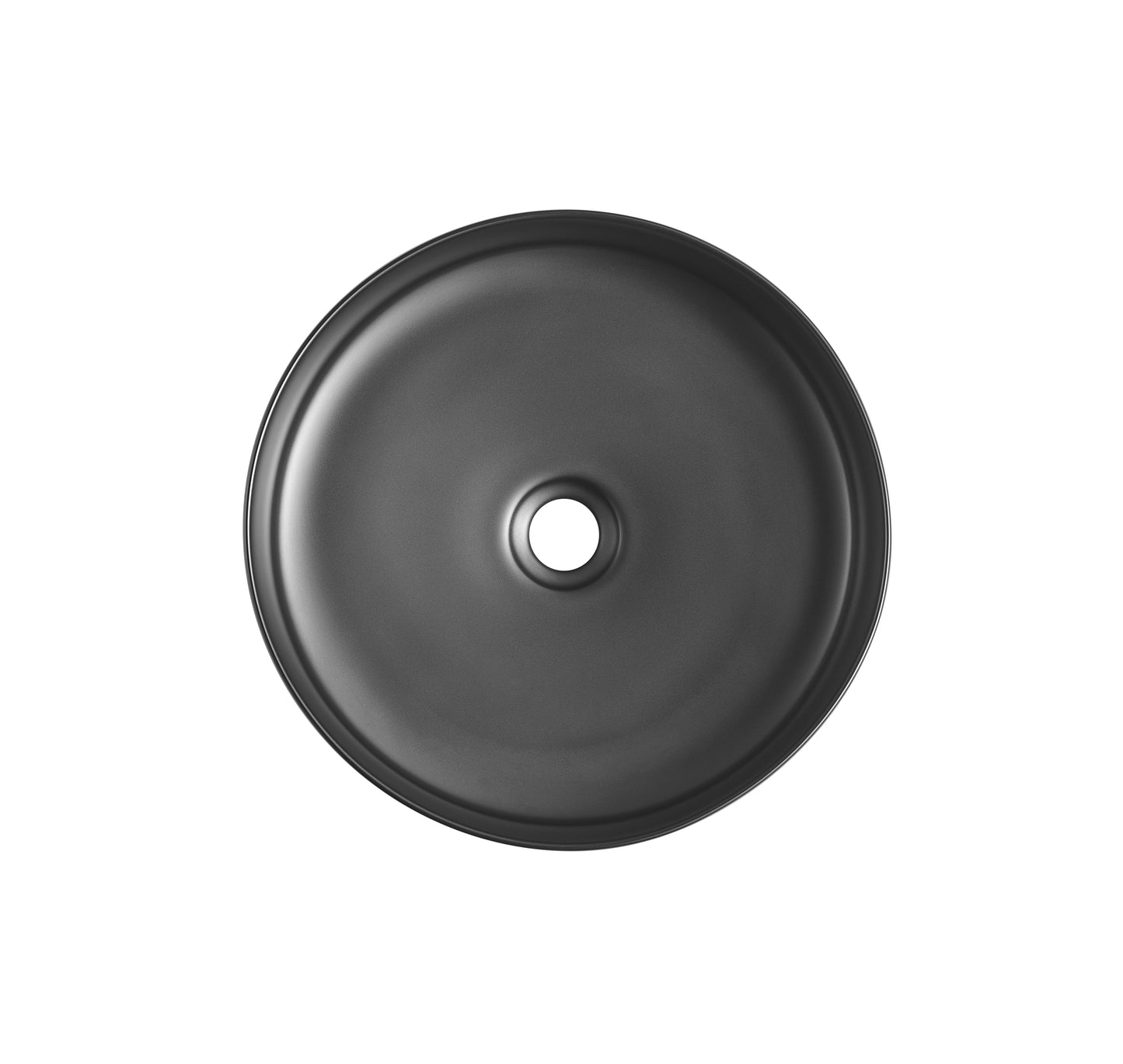 NAV-360B Matte Black Round Above Counter Basin