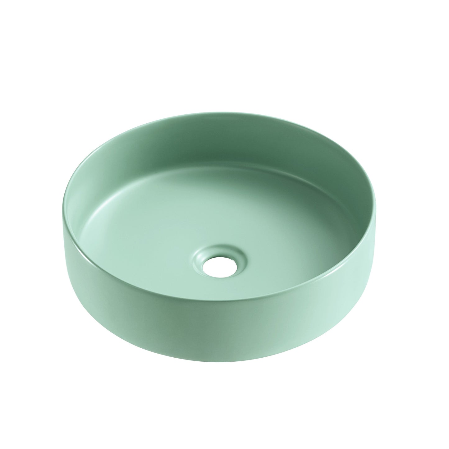 NAV-360G Matte Green Round Above Counter Basin