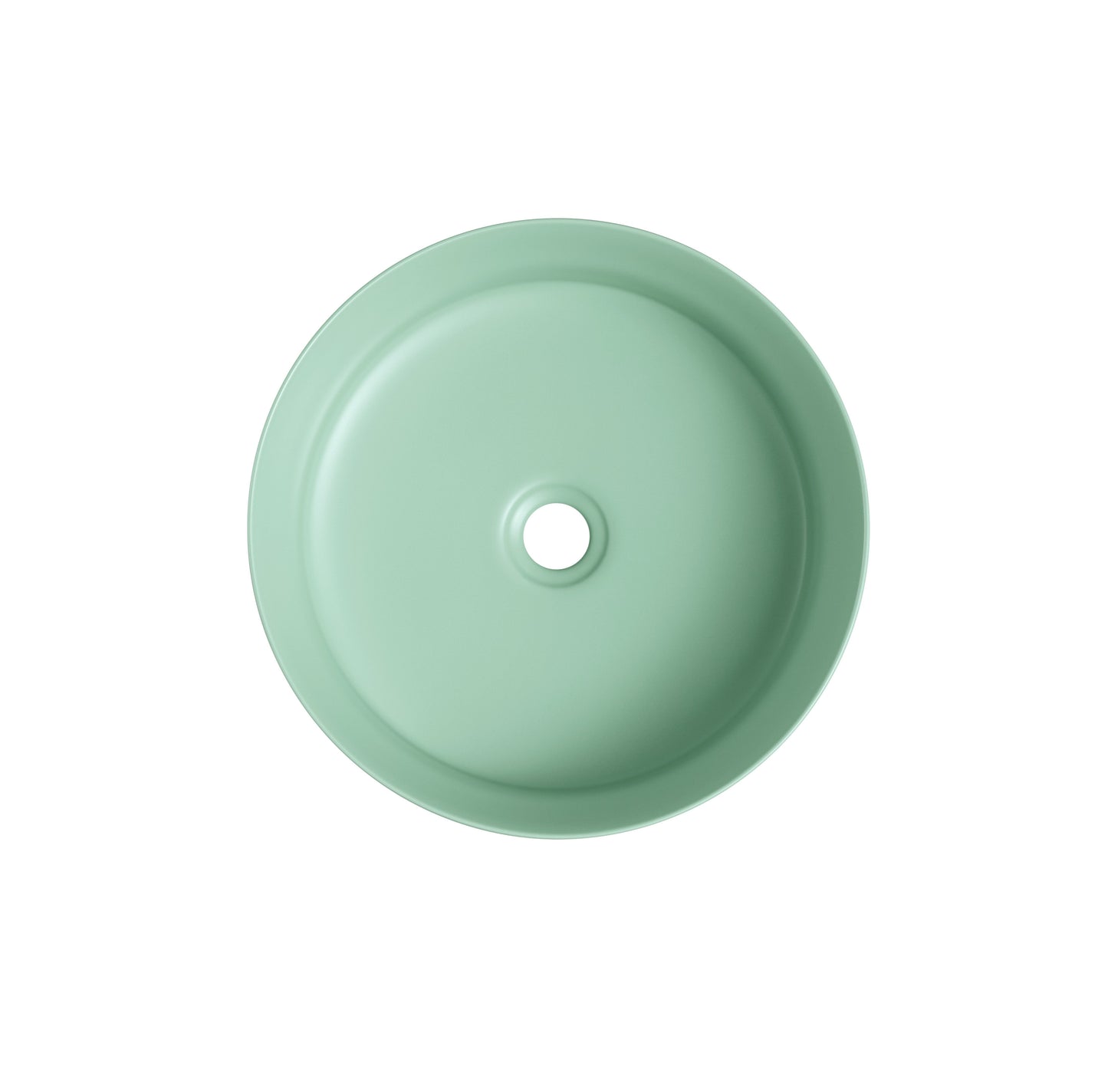 NAV-360G Matte Green Round Above Counter Basin