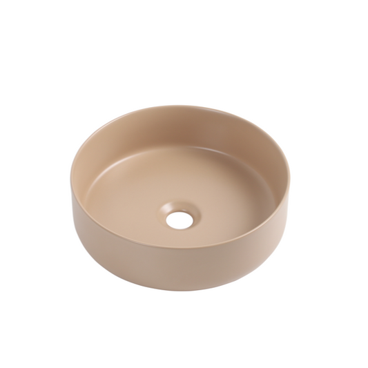 NAV-360K Matte Khaki Round Above Counter Basin