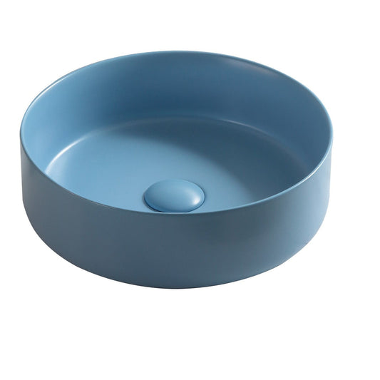 NAV-360LB Matte Blue Round Above Counter Basin