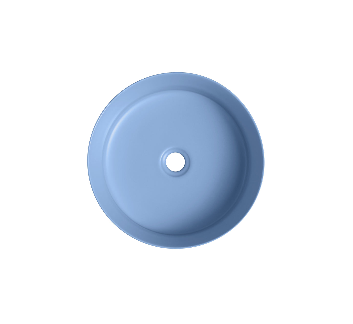 NAV-360LB Matte Blue Round Above Counter Basin