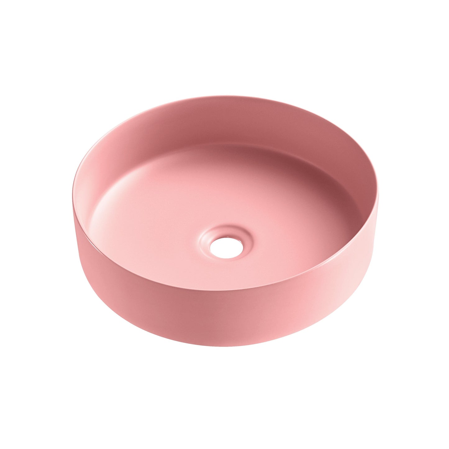 NAV-360P Matte Pink Round Above Counter Basin