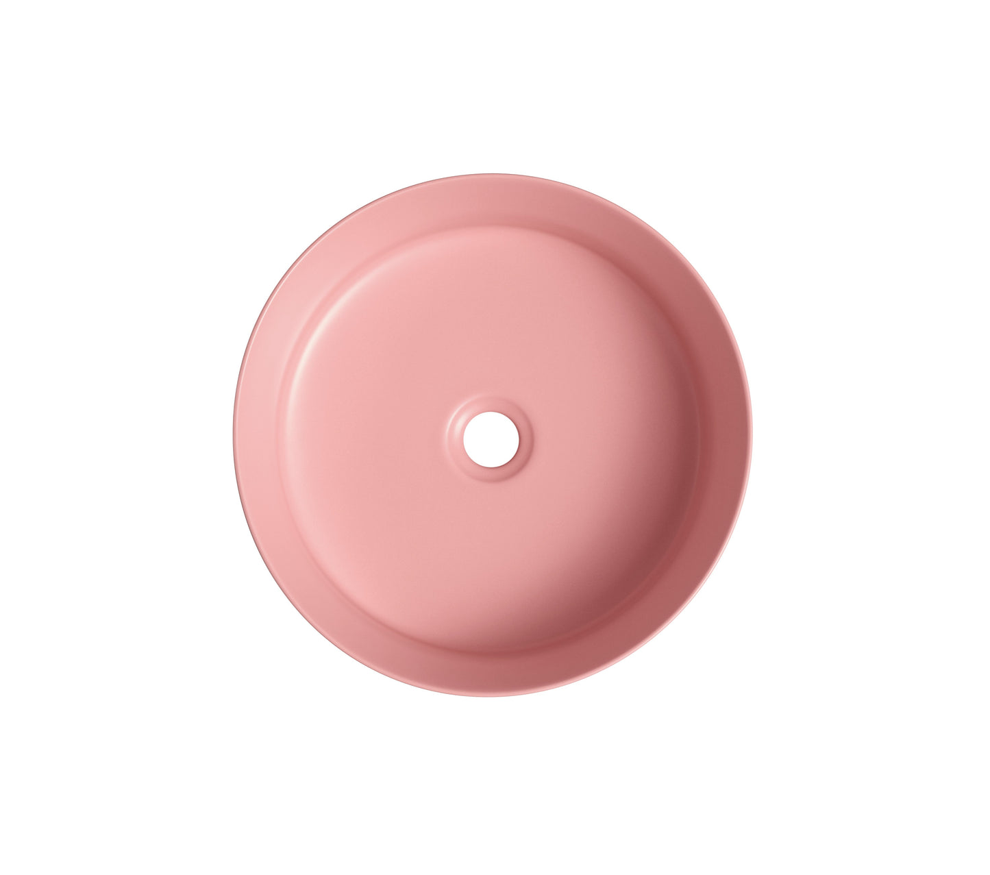 NAV-360P Matte Pink Round Above Counter Basin