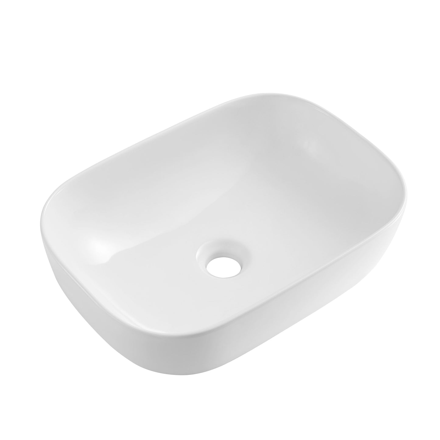 NAV-460 Gloss White Rectangular Above Counter Basin