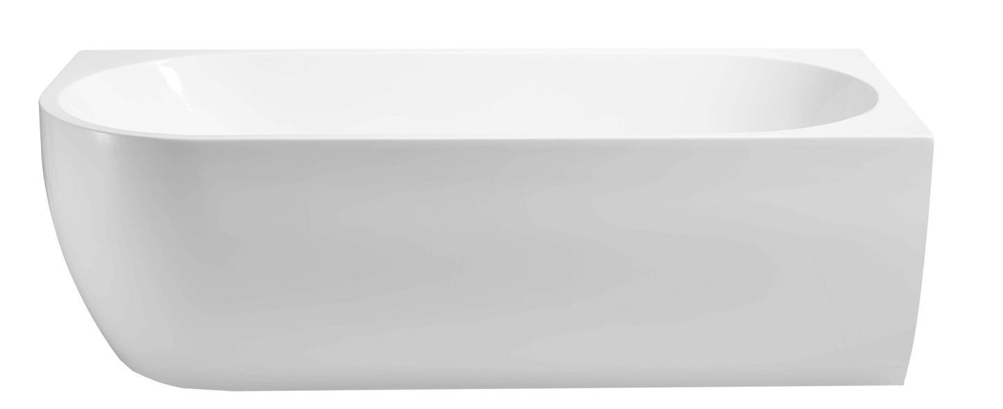 NAV-RCB1700 Gina Gloss White Rectangular Corner Bathtub